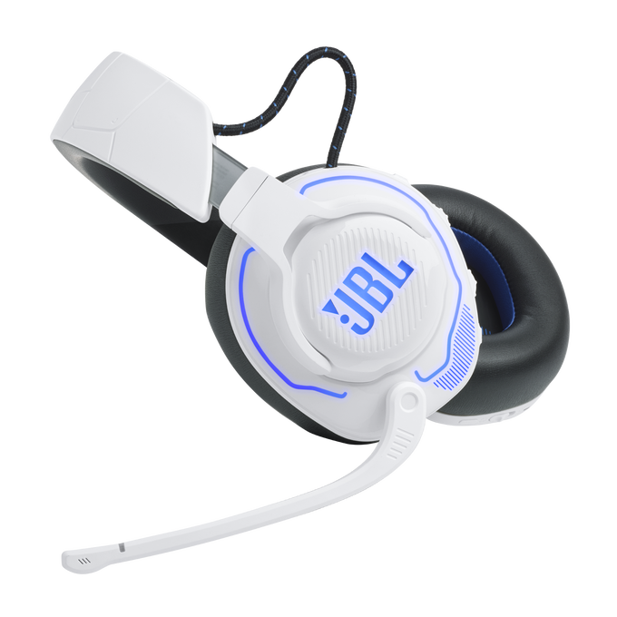 JBL Quantum 910P Console Wireless - White - Wireless over-ear console gaming headset with head tracking-enhanced, Active Noise Cancelling and Bluetooth - Detailshot 3 image number null